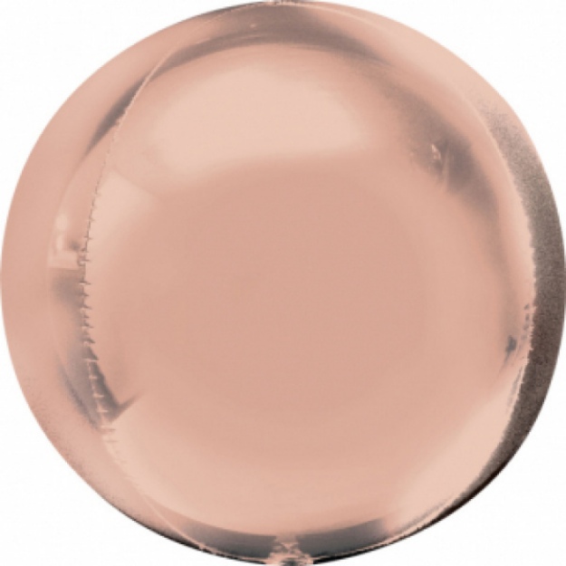Obrázek z Foliový balonek koule Orbz rose gold 40 cm 