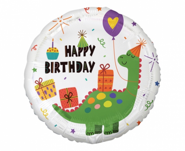 Obrázek z Foliový balonek - Dinosaurus Happy Birthday 45 cm - Godan 