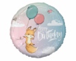 Obrázek Foliový balonek - Liška Happy Birthday 45 cm - Godan