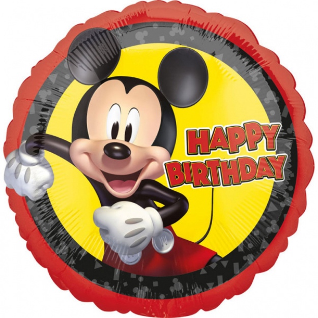 Obrázek z Foliový balonek Mickey Mouse - Happy Birthday 43 cm 