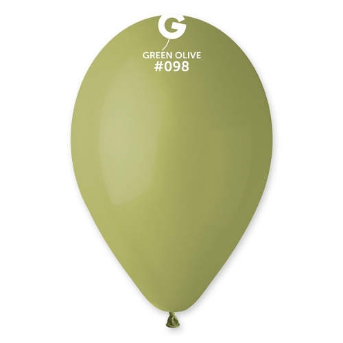 Levně Balonky Gemar Olivové 30 cm - 100 ks