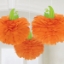 Obrázok z Závesné dekorácie Tekvica -pom pom - 3ks