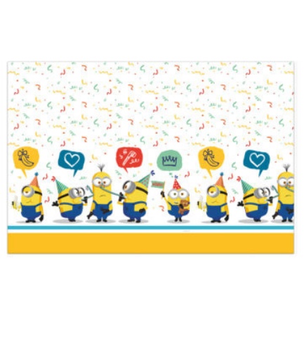 Plastový party ubrus Mimoni Já padouch 3 - 120 x 180 cm