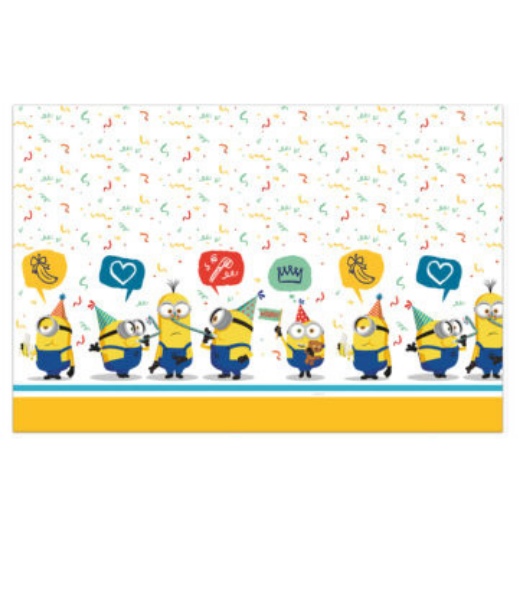 Plastový party ubrus Mimoni Já padouch 3 - 120 x 180 cm