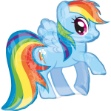 Obrázok z Fóliový balónik My little Pony - Rainbow Dash 71 x 68 cm
