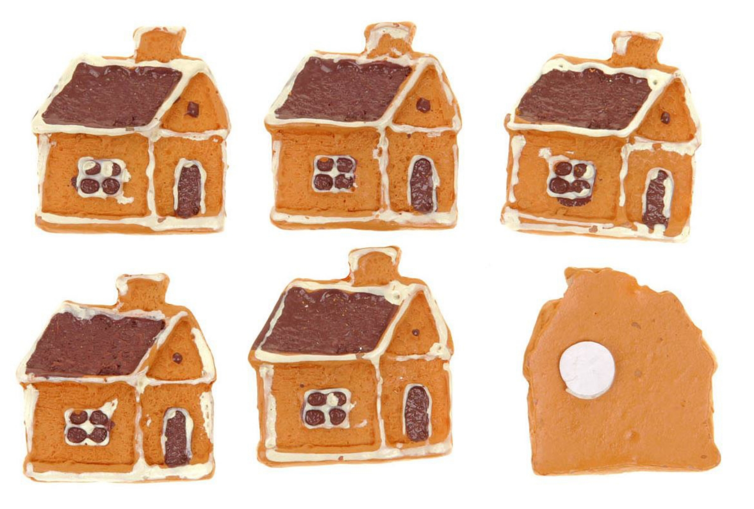 Dekorace k nalepení - Domeček 6 ks