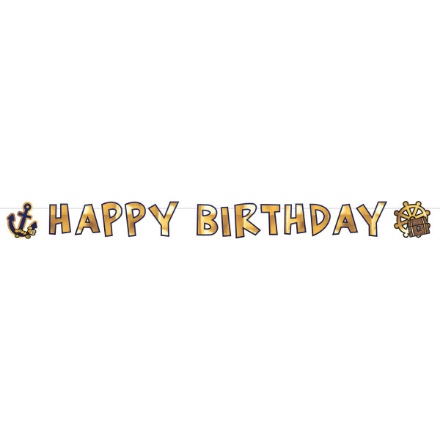Picture of Party nápis Pirates Happy Birthday 180 cm