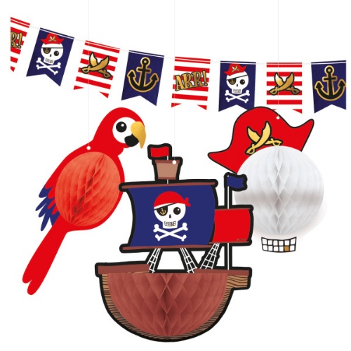 Levně Dekorační sada Pirates 3 ks