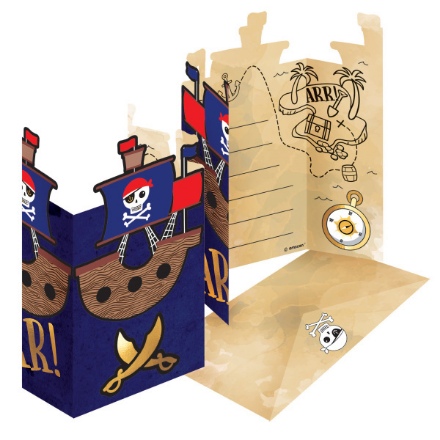 Picture of Party pozvánky Pirates 8 ks
