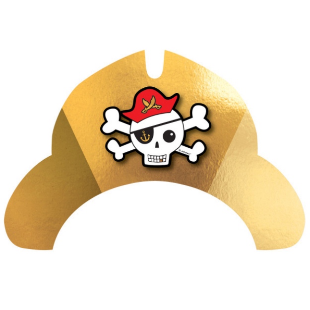 Obrázek z Party čepičky Pirates 8 ks 