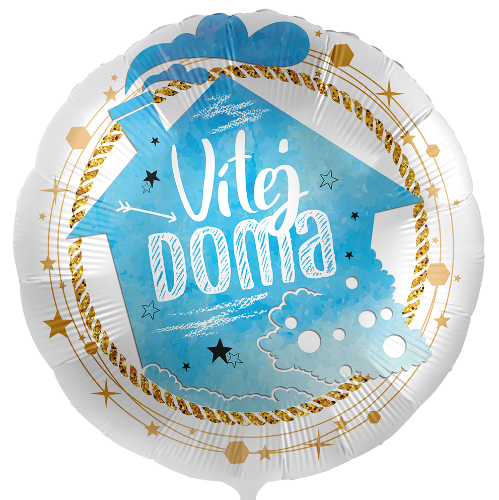 Levně Foliový balonek Vítej doma CZ - 43cm