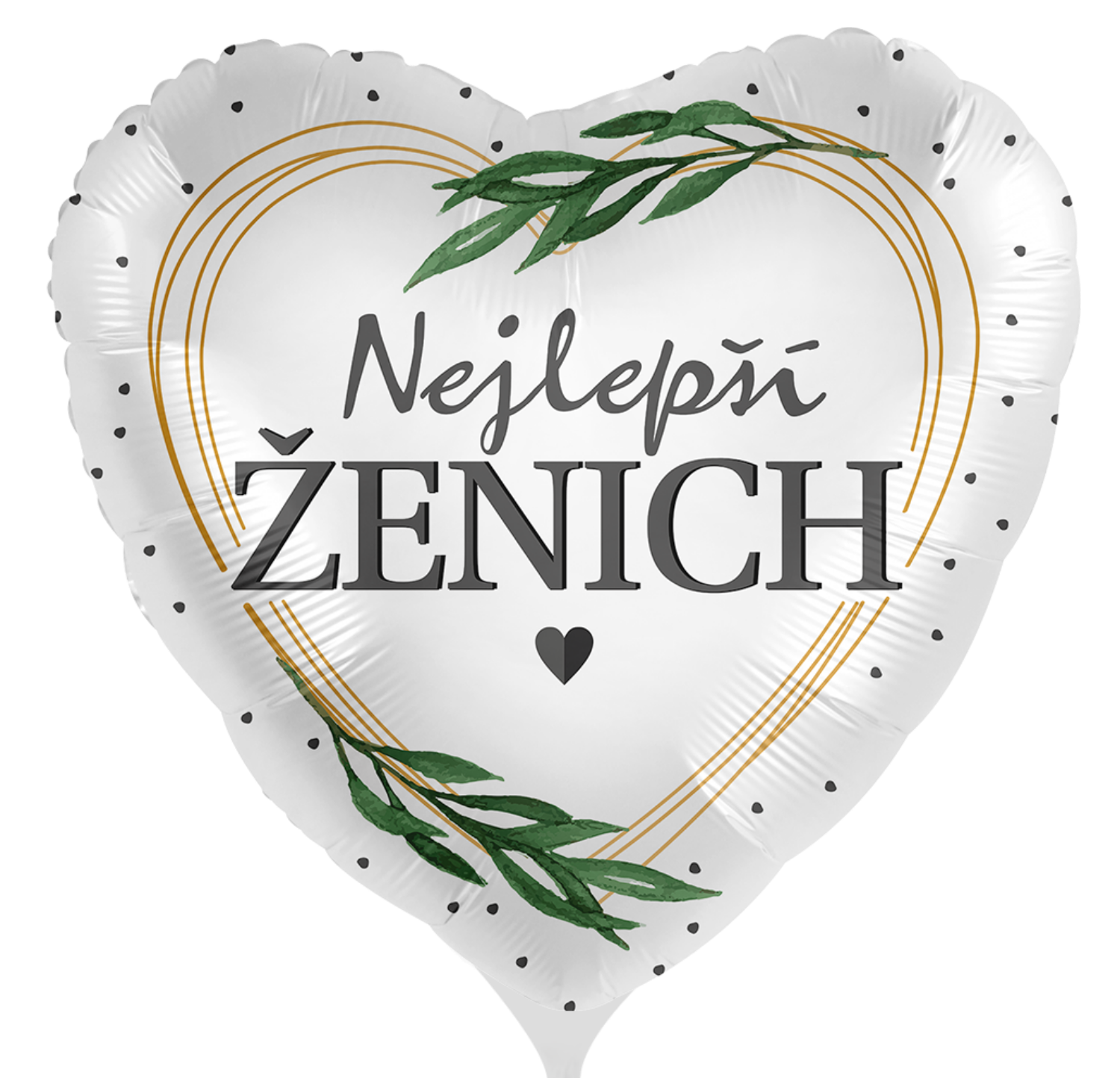 Foliový balonek Nejlepší ženich CZ - 43cm