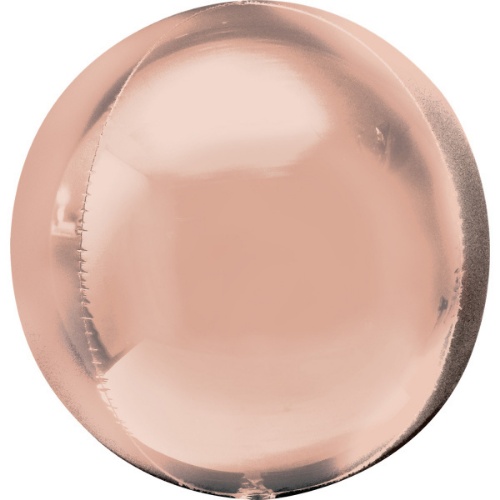 Levně Foliový balonek jumbo koule rosegold 53 cm
