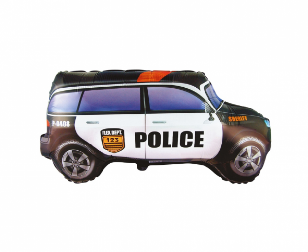 Obrázok z Fóliový balónik Policajné auto Sheriff 60 cm