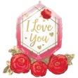 Obrázok z Fóliový balónik drahokam - I love you 76 x 71 cm