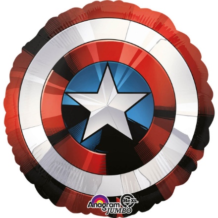 Obrázek Foliový balonek Jumbo Avengers - štít 71 cm