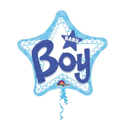 Levně Foliový multi balonek Baby Boy 81 x 81 cm