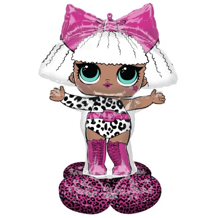 Obrázek AirLoonz - stojící obří balónek LOL Glam Diva - 119 cm