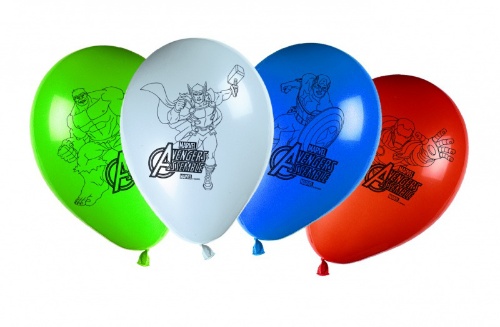 Levně Latexové balonky Mighty Avengers 28 cm - 8 ks