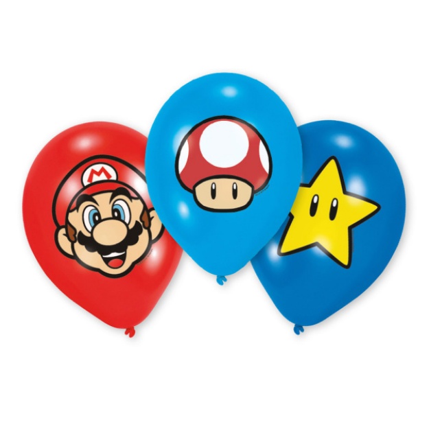 Obrázek z Latexové balonky Super Mario 6 ks 