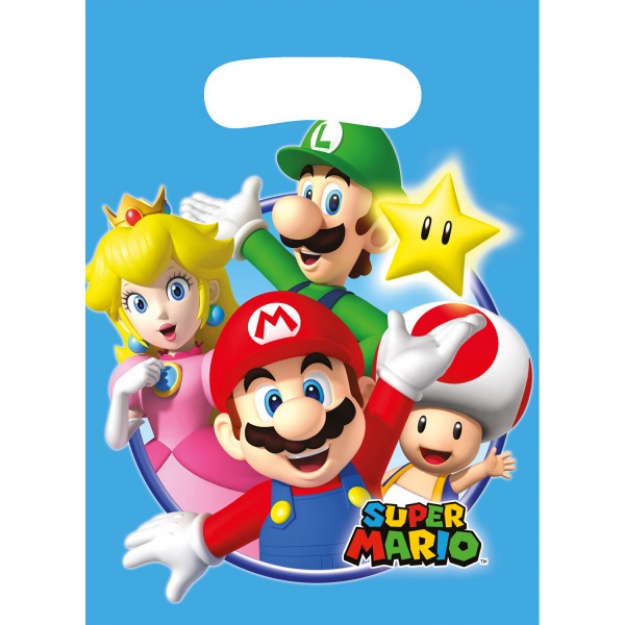 Obrázek z Party tašky Super Mario 8 ks 