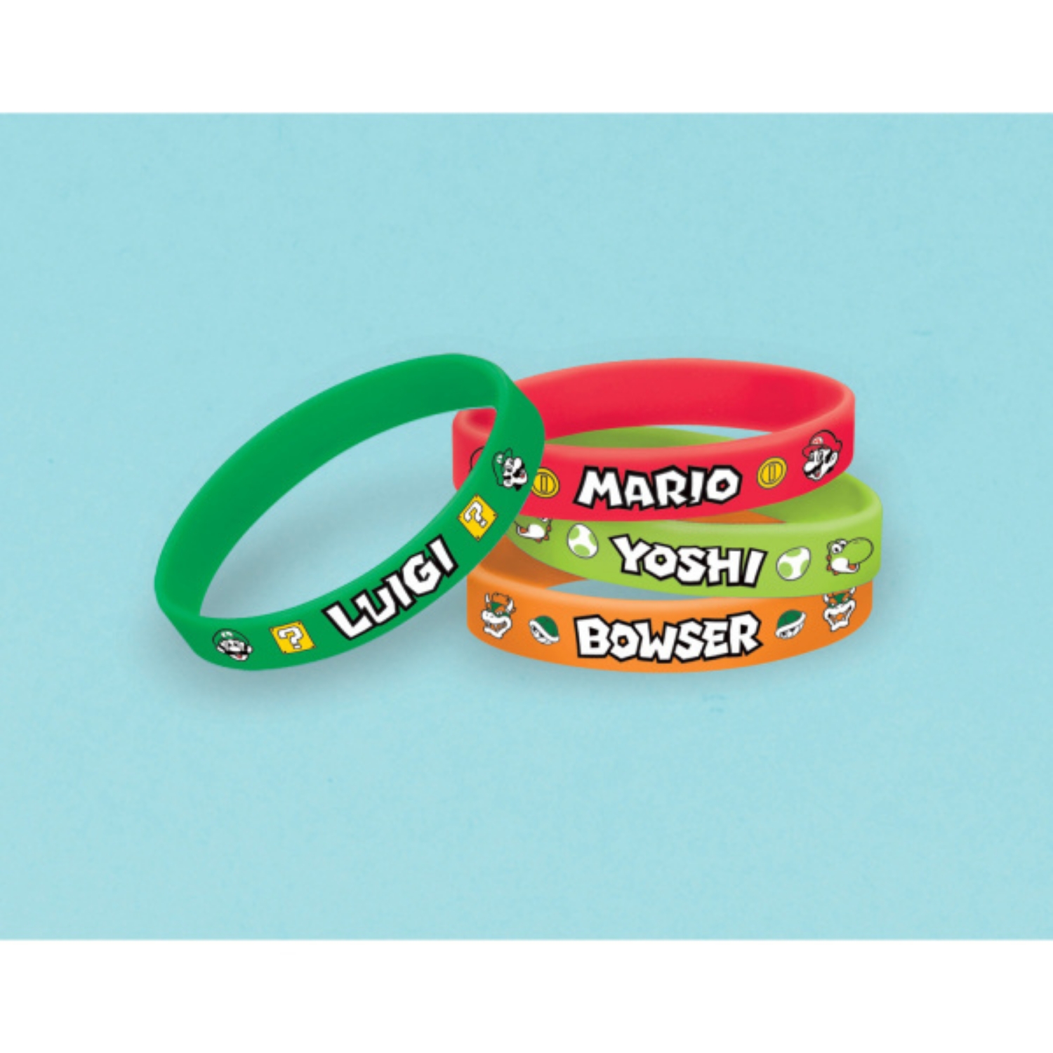 Levně Party náramky Super Mario 6 ks