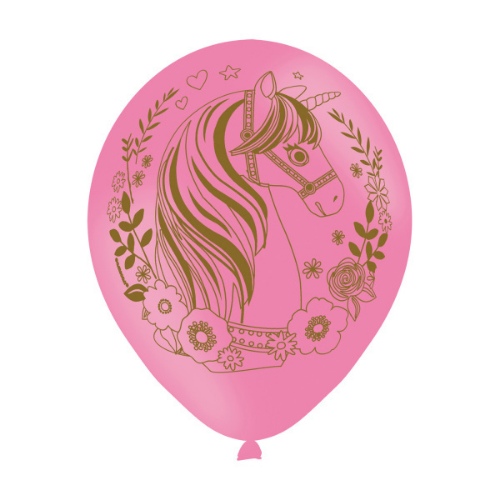 Levně Latexové balonky Jednorožec Magic 6 ks