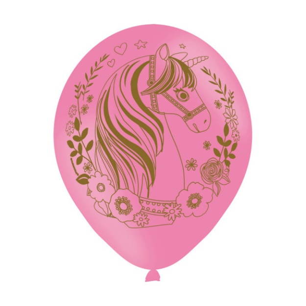 Obrázok z Latexové balóniky Jednorožec - Magic 6 ks