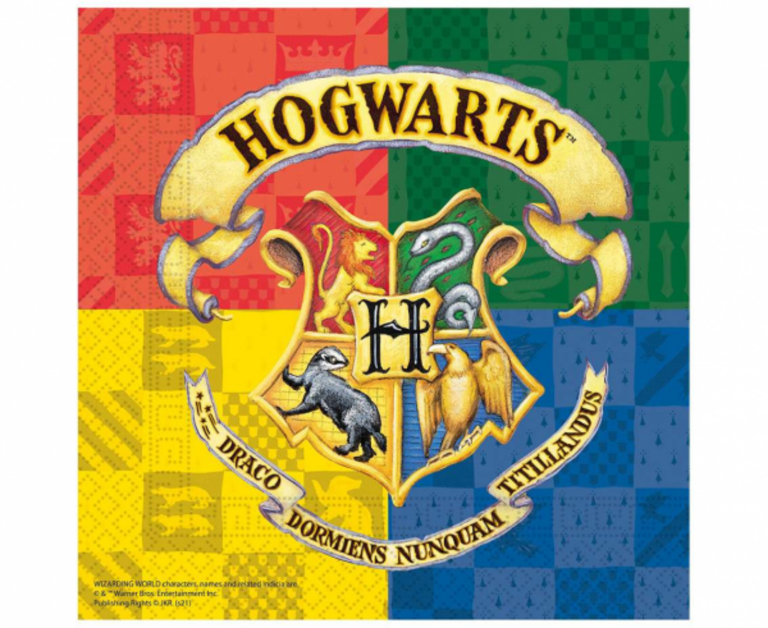 Levně Papírové ubrousky Harry Potter - Bradavické koleje - 20 ks