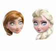 Obrázok z Party papierové masky Ľadové kráľovstvo Frozen - 6 ks