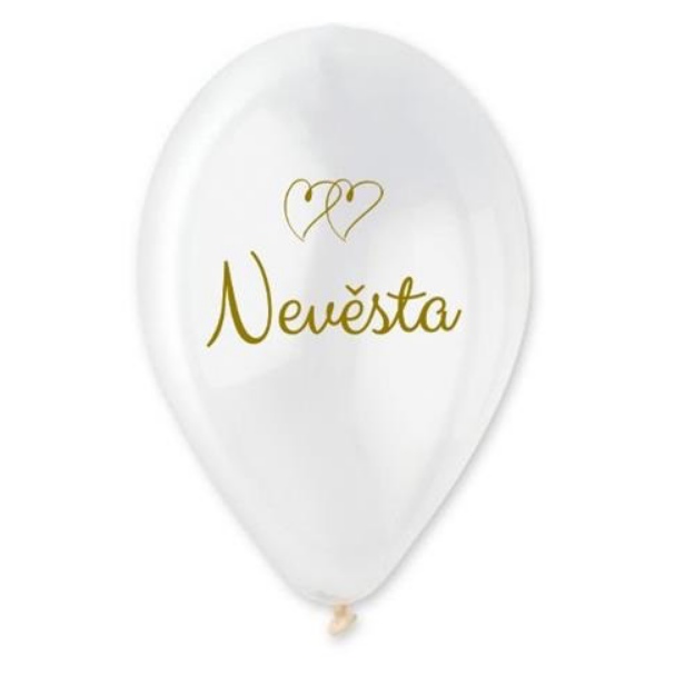Obrázek z Latexové balonky Nevěsta - 30 cm, 6 ks 