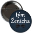 Obrázek Placka Tým Ženicha - Modrá 6 cm