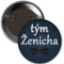 Obrázek Placka Tým Ženicha - Modrá 6 cm