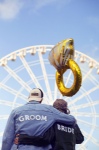 Obrázok z Fóliový balónik Prsteň zlatý JUMBO - 95 cm