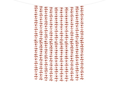 Levně Rose gold party závěs KVĚTY 100 x 210 cm