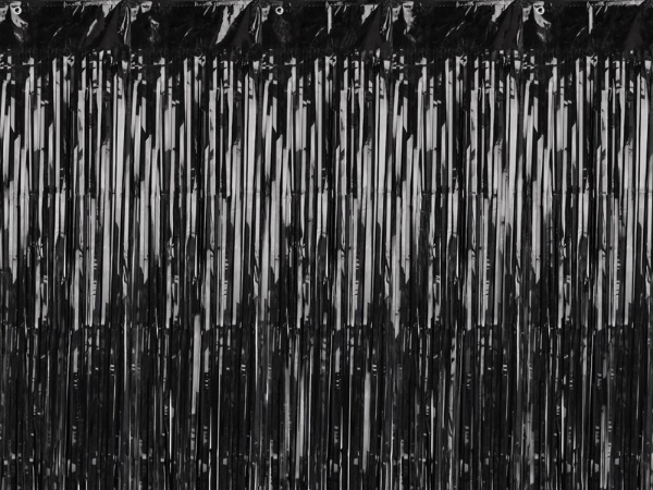 Černý party závěs 90 x 240 cm