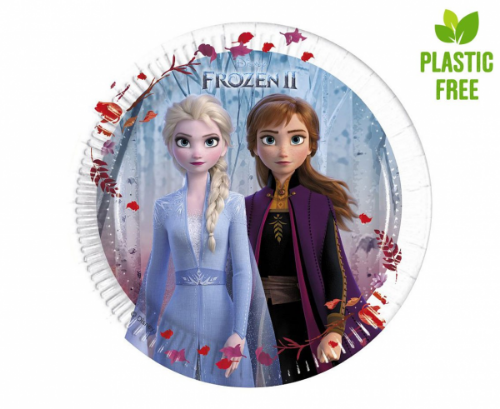 Levně EKO Papírové talířky Frozen 2 - 20 cm - 8 ks