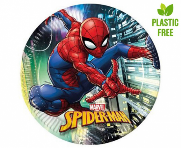 Obrázek z EKO Papírové talíře Spiderman Team Up 23 cm - 8 ks 