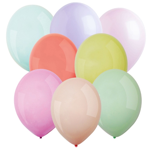 Obrázok z Dekoračné balóniky Macaron mix 30 cm - 50 ks