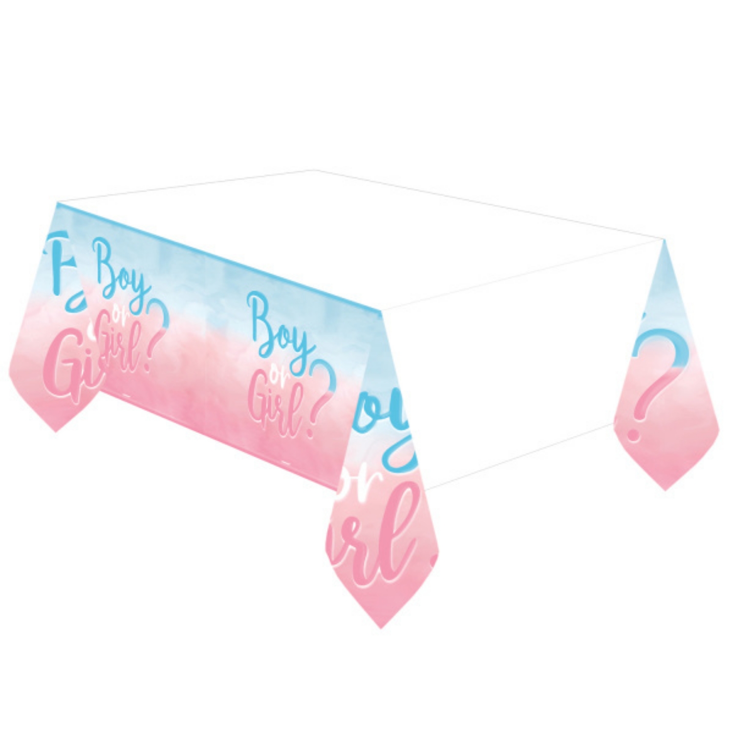 Papírový ubrus Kluk nebo holka? - 120 x 180 cm