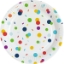 Obrázek EKO Papírové talíře Rainbow Confetti 23 cm - 8 ks