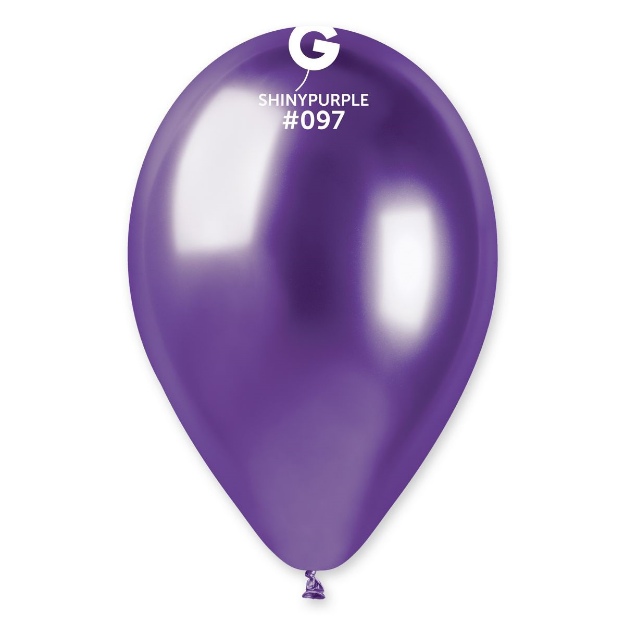 Obrázok z Latexový balónik chrómový fialový 33 cm