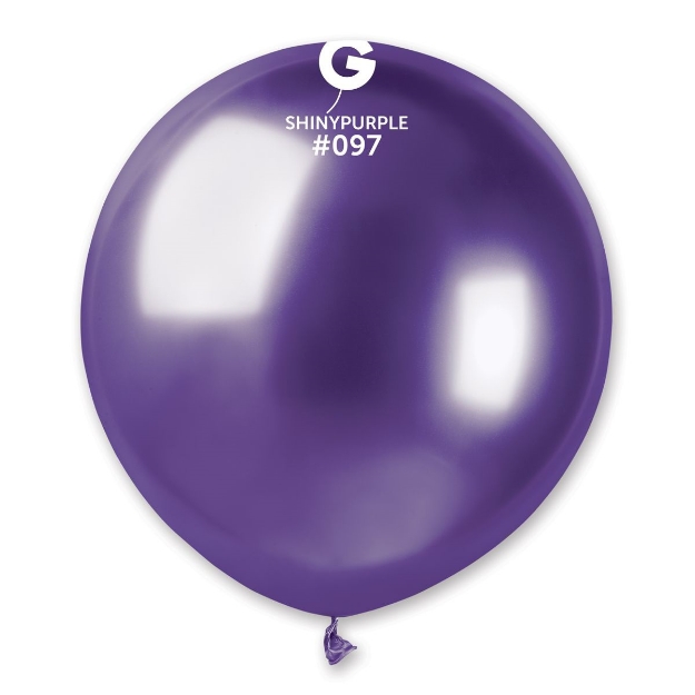 Obrázek Latexový balonek Gemar Chrom fialový 48 cm