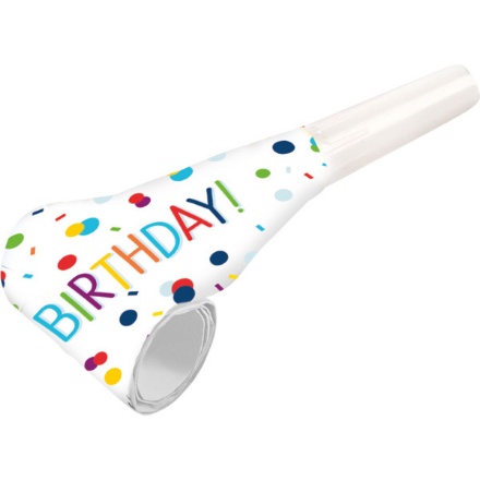 Obrázek Papírové frkačky Rainbow Confetti 8 ks