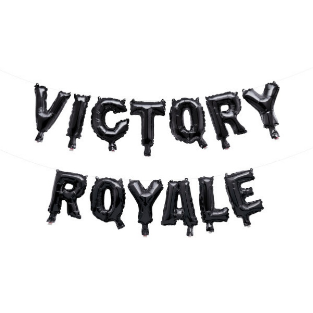 Obrázek z Nafukovací nápis Victory Royale Fortnite Original - 19 x 400 cm 