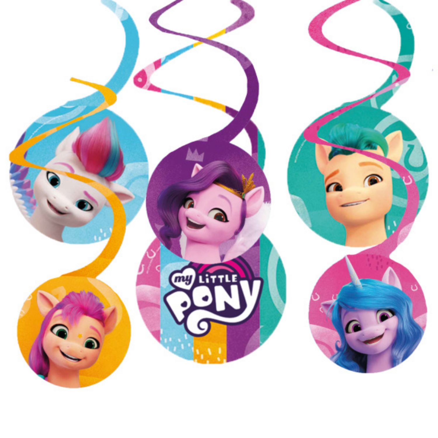 Levně Závěsné spirály My little Pony - New Generation 6 ks