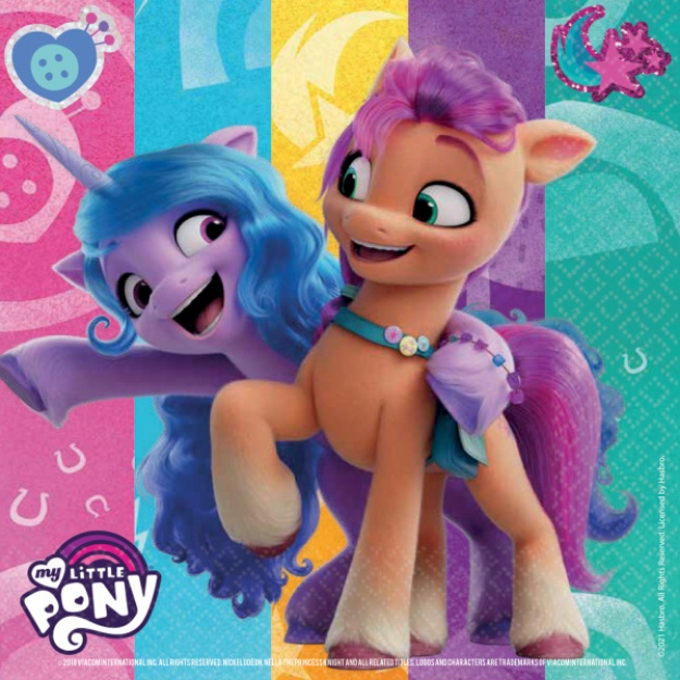 Obrázek z Papírové ubrousky My little Pony - New Generation 16 ks 