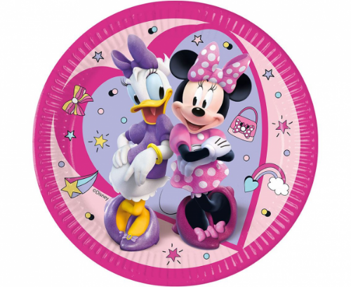 Levně EKO Papírové talíře Minnie Mouse 23 cm - 8 ks