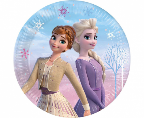 Levně EKO Papírové talíře Frozen 2 - Wind spirit 23 cm - 8 ks