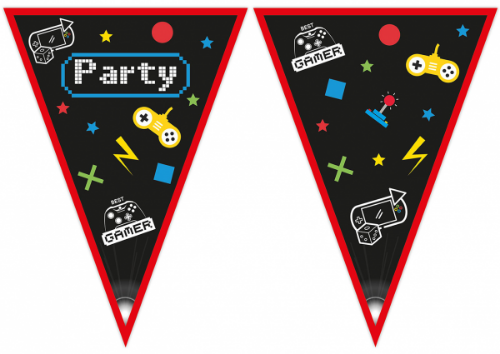 Levně Vlaječková girlanda Game party